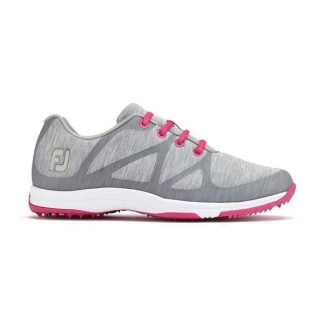 Foot-Joy Leisur Spikeless Shoe Grey/Pink