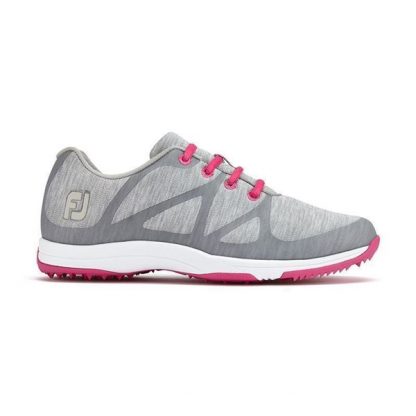 Foot-Joy Leisur Spikeless Shoe Grey/Pink
