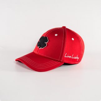 Black Clover "Live Lucky" Premium Golf Hats (Full Back)