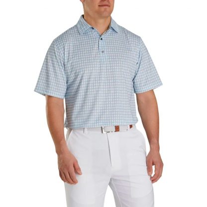 FootJoy Lisle Gingham Fray Polo